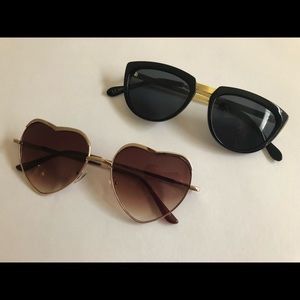 😻ASOS😻 2 for 1 Heartshaped and Cateye Sunglasses